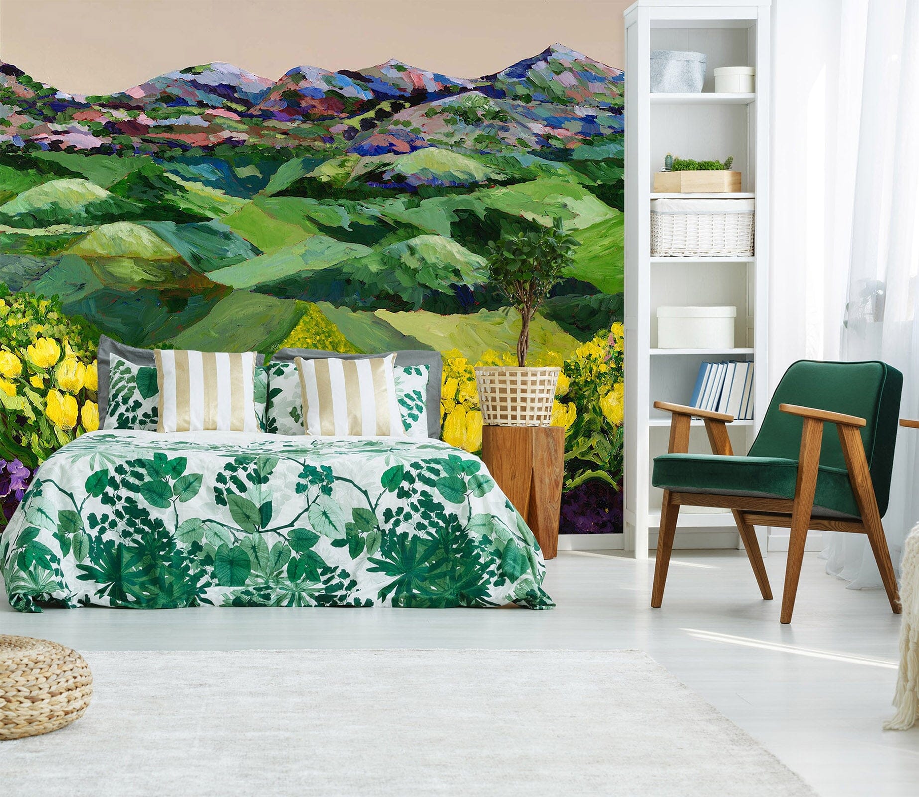 3D Wildflower Valley 140 Allan P. Friedlander Wall Mural Wall Murals Wallpaper AJ Wallpaper 2 