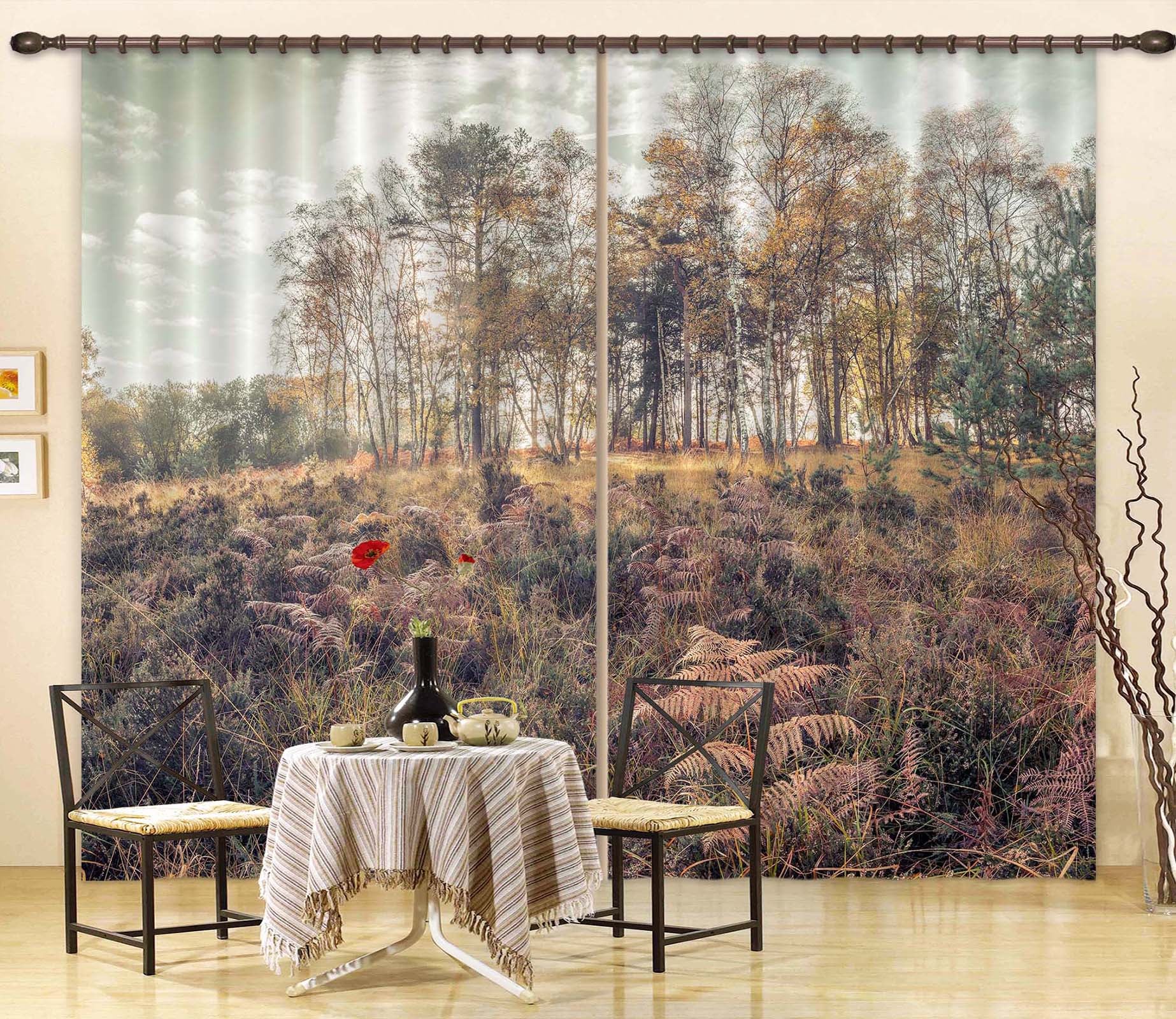 3D Dense Grass 6413 Assaf Frank Curtain Curtains Drapes
