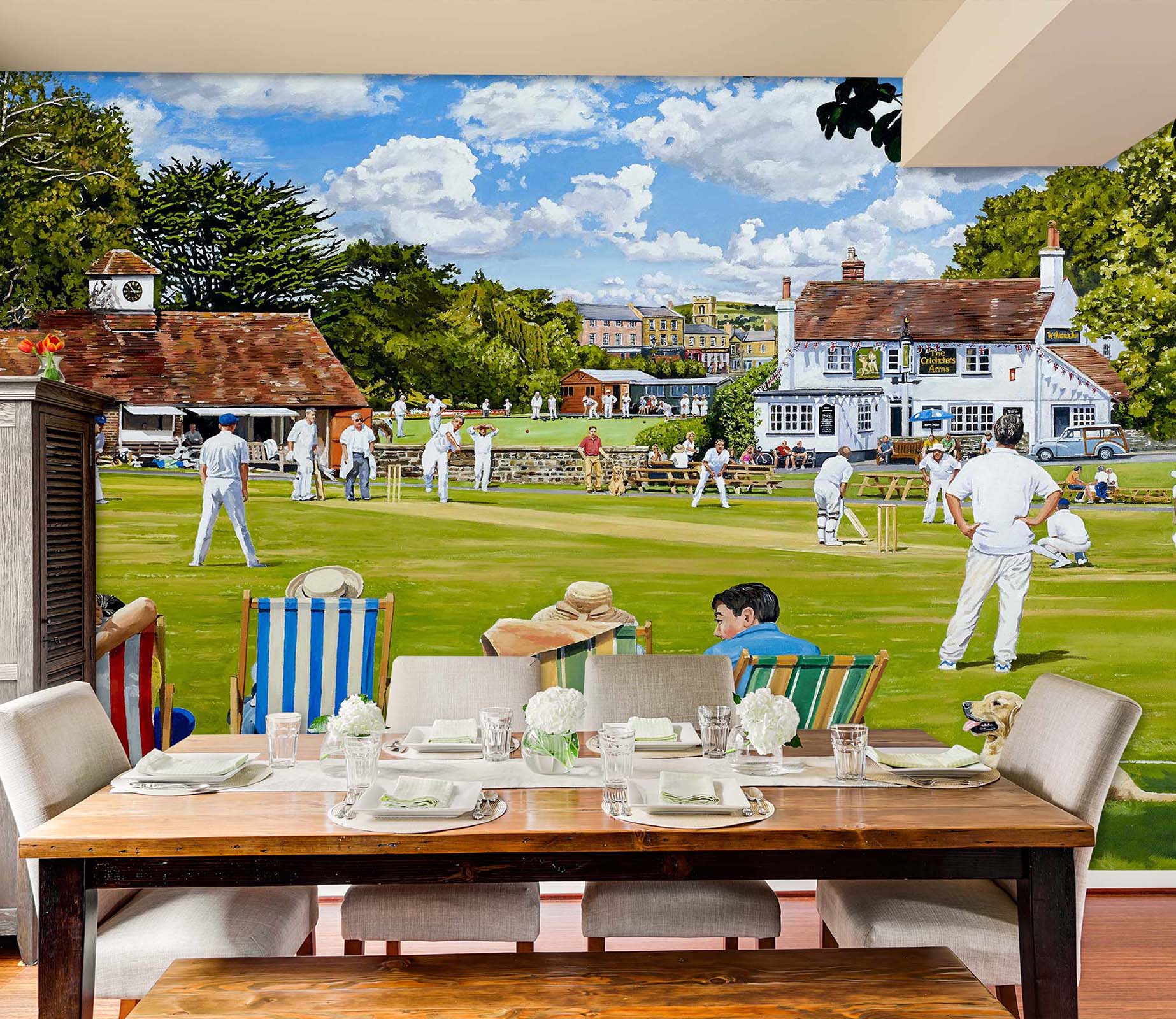 3D Lawn People Play 8928 Trevor Mitchell Wall Mural Wall Murals