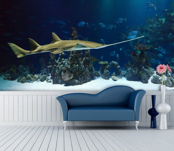 3D Seabed Sawfish 131 Wall Murals Wallpaper AJ Wallpaper 2 
