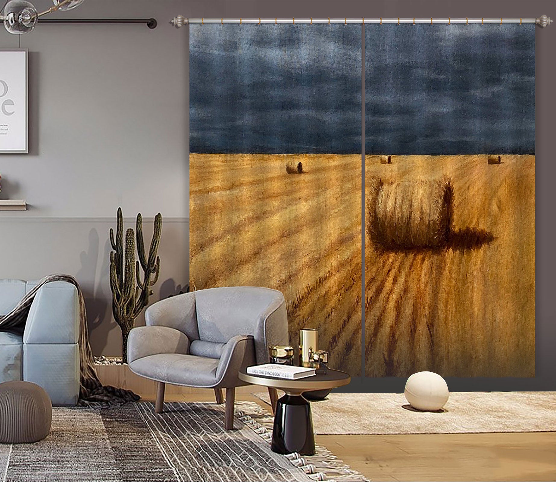 3D Grass Ball 1703 Marina Zotova Curtain Curtains Drapes