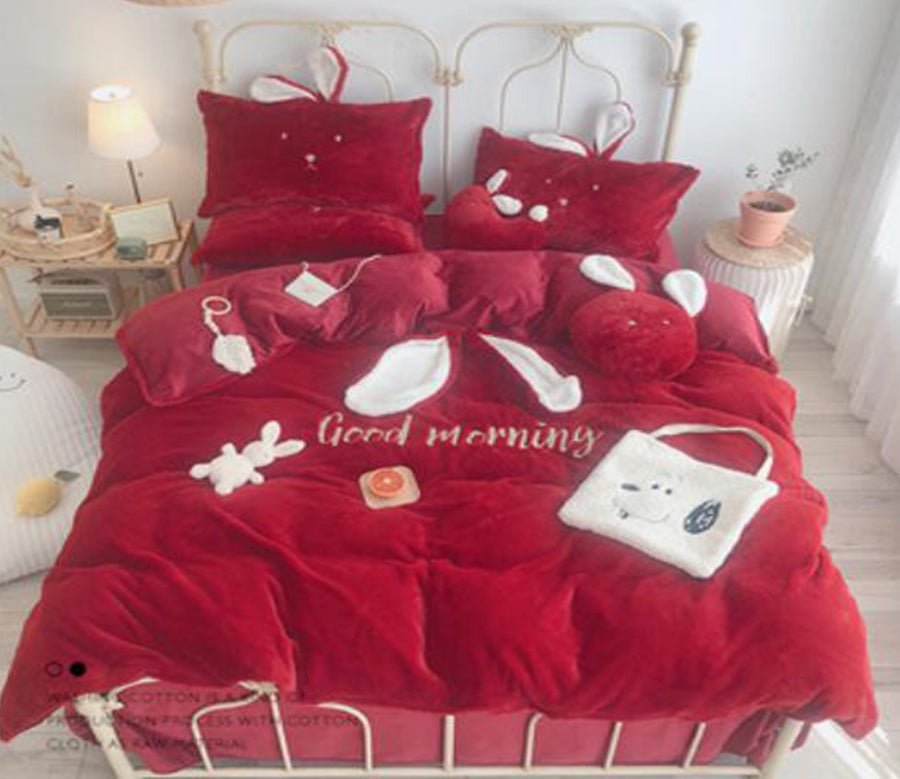 3D Red 40025 Bed Pillowcases Quilt