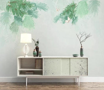 3D Green Leaves 348 Wall Murals Wallpaper AJ Wallpaper 2 