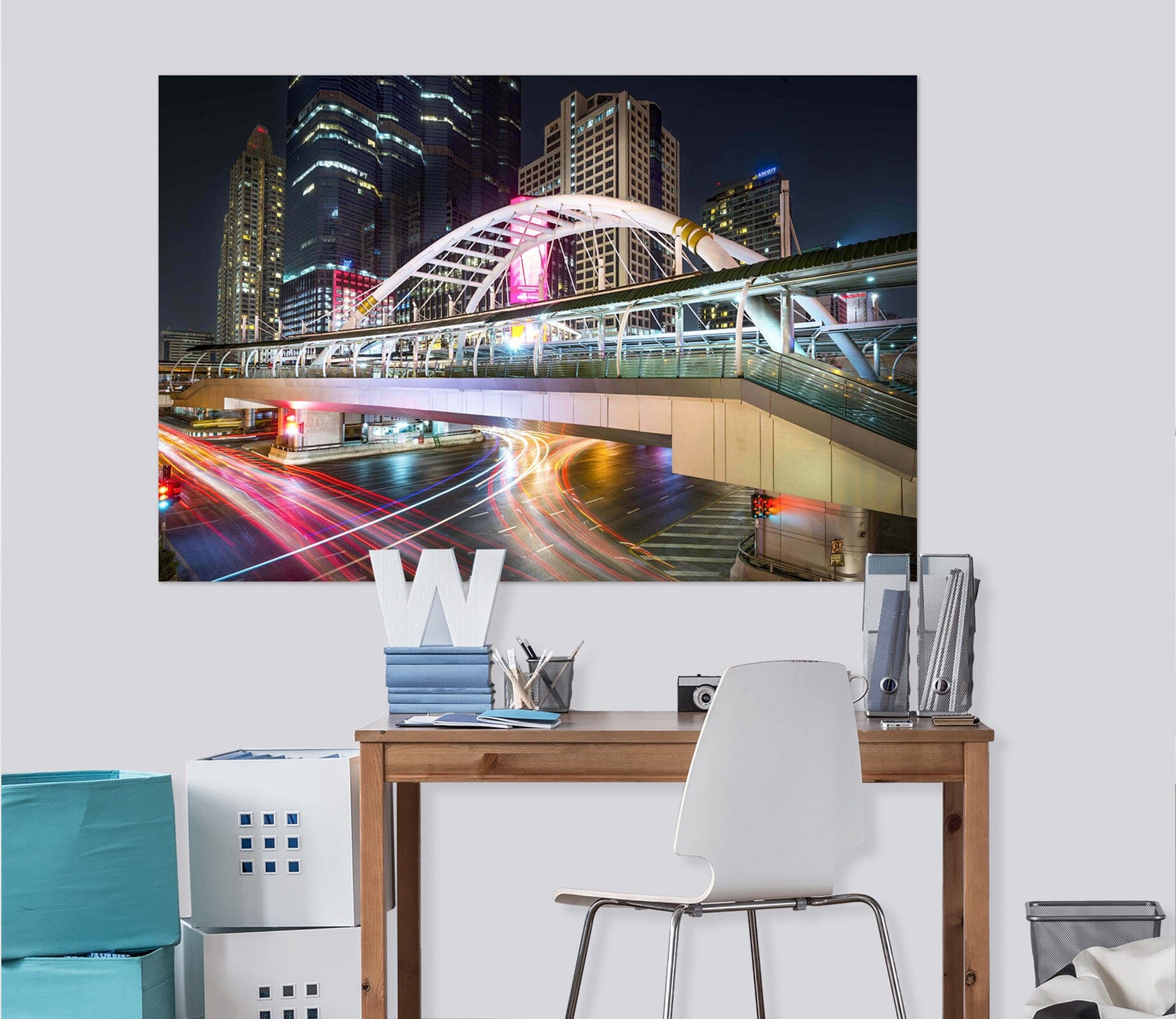3D Bangkok Bridge 107 Marco Carmassi Wall Sticker Wallpaper AJ Wallpaper 2 