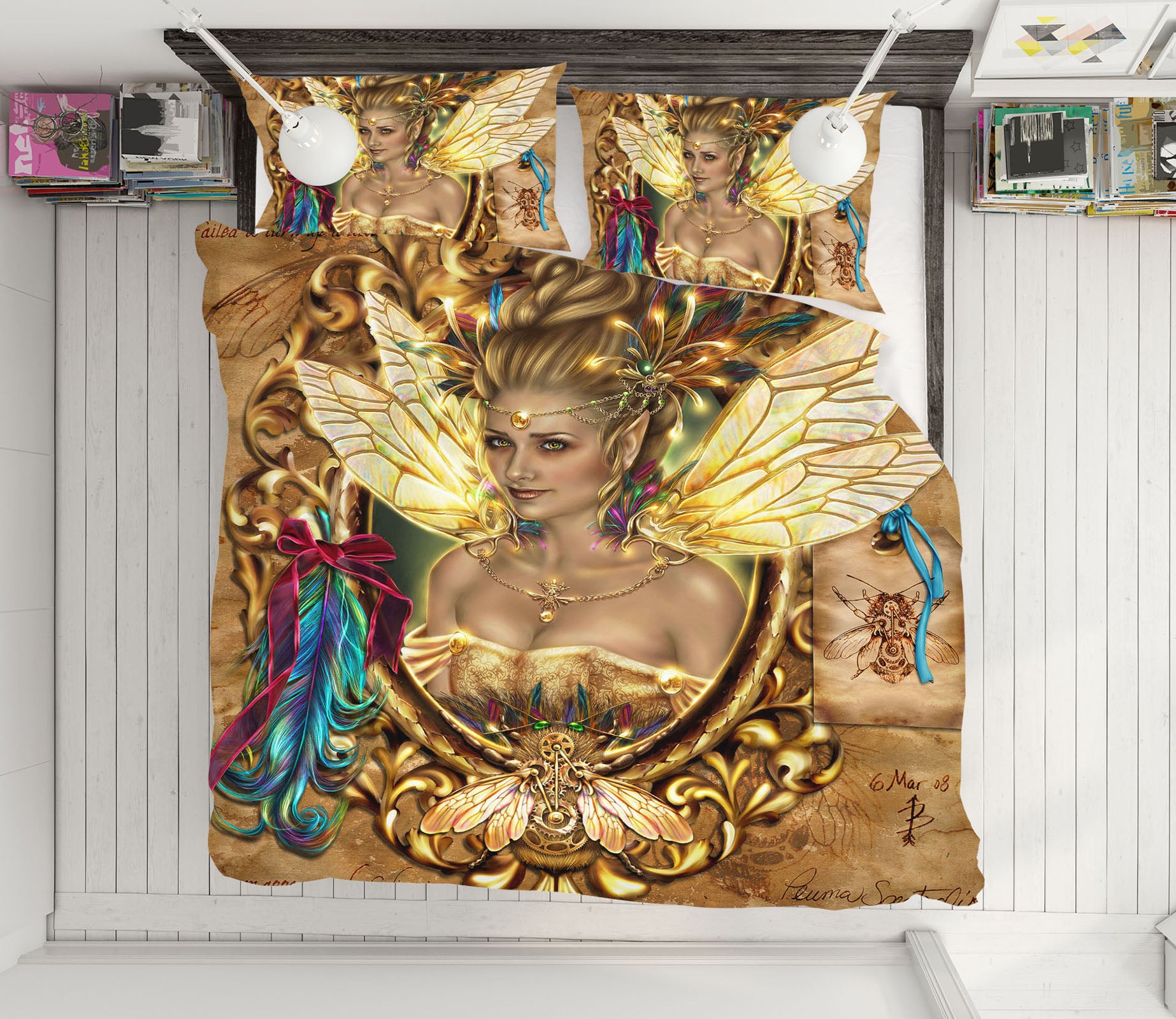 3D Golden Woman 8828 Brigid Ashwood Bedding Bed Pillowcases Quilt Cover Duvet Cover