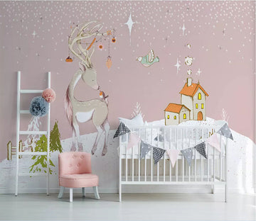 3D Fawn House 1775 Wall Murals Wallpaper AJ Wallpaper 2 