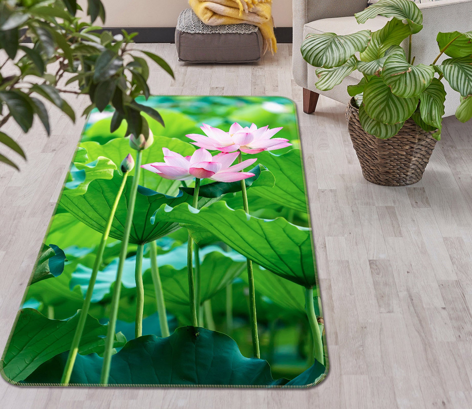 3D Lotus 26079 Non Slip Rug Mat