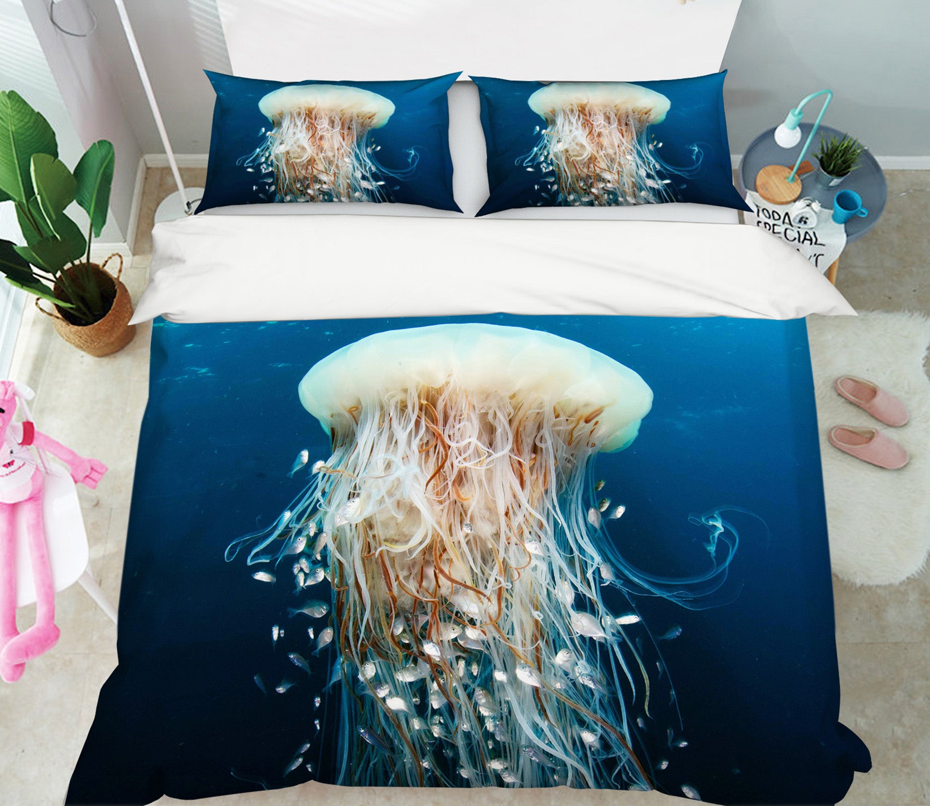 3D Jellyfish 21040 Bed Pillowcases Quilt