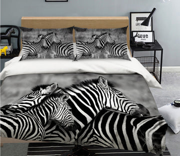 3D Zebra 2013 Bed Pillowcases Quilt Quiet Covers AJ Creativity Home 