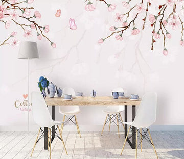 3D Pink Flowers 1920 Wall Murals Wallpaper AJ Wallpaper 2 