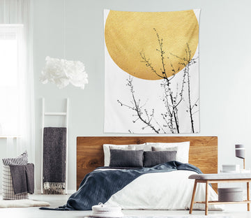 3D Branch Moon 885 Boris Draschoff Tapestry Hanging Cloth Hang