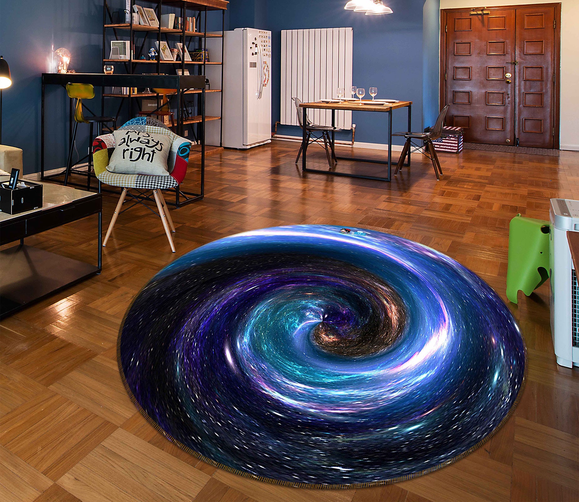 3D Whirlpool 81186 Round Non Slip Rug Mat
