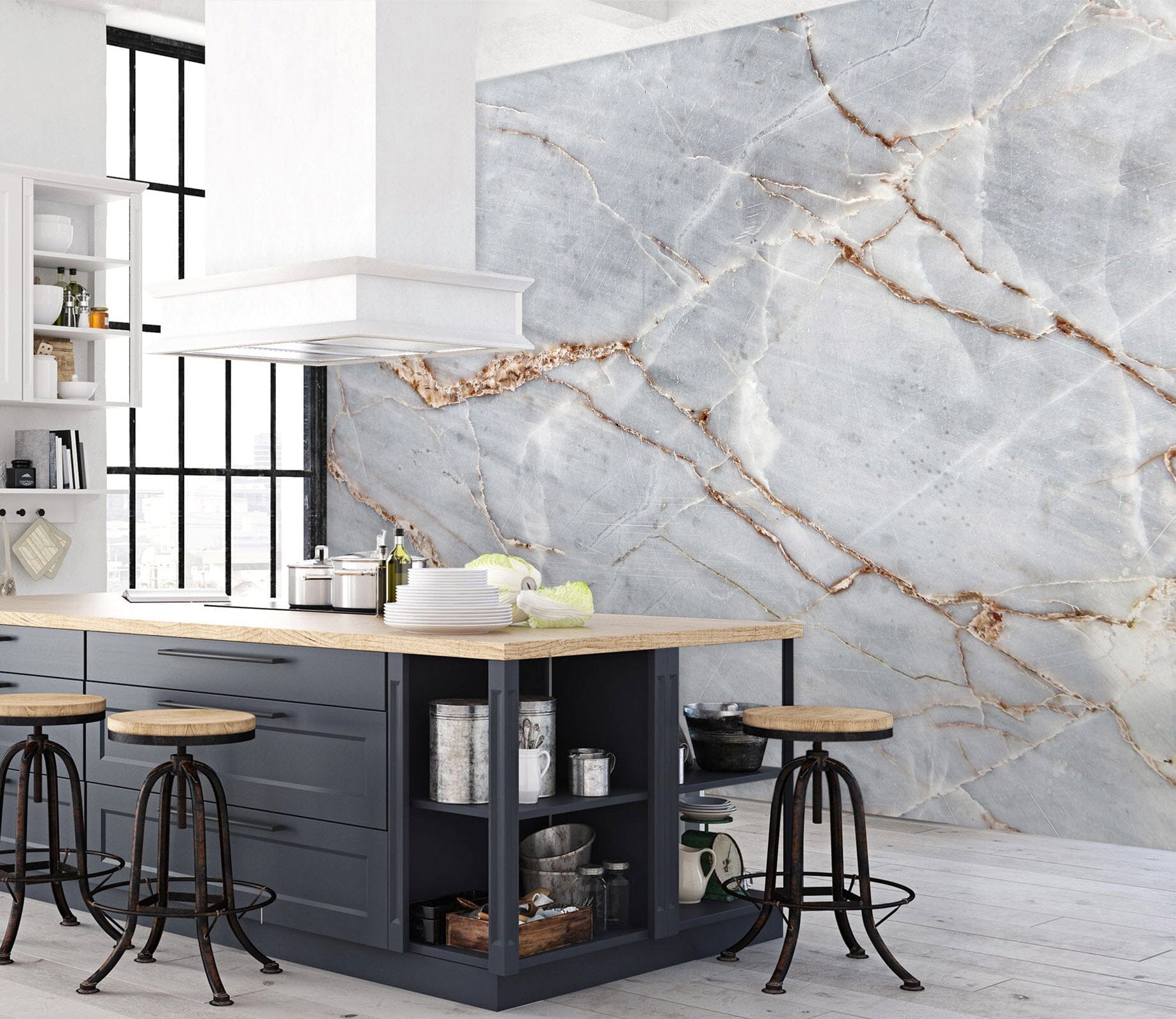 3D Cracked Marble 38 Wall Murals Wallpaper AJ Wallpaper 2 