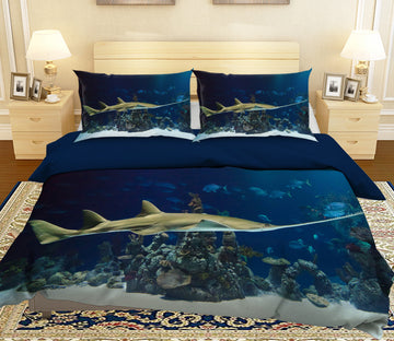 3D Tuna Seabed 008 Bed Pillowcases Quilt