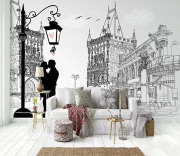 3D Grey City 1911 Wall Murals Wallpaper AJ Wallpaper 2 