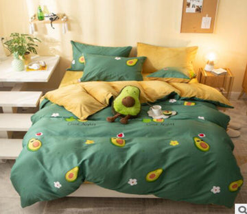 3D Avocado 18073 Bed Pillowcases Quilt