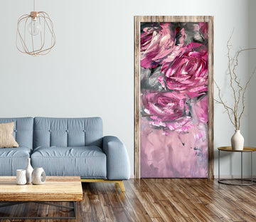 3D Purple Rose 3073 Skromova Marina Door Mural