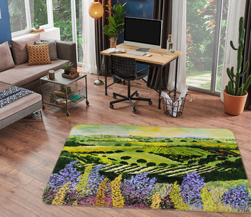 3D Purple Garden 1005 Allan P. Friedlander Rug Non Slip Rug Mat Mat AJ Creativity Home 