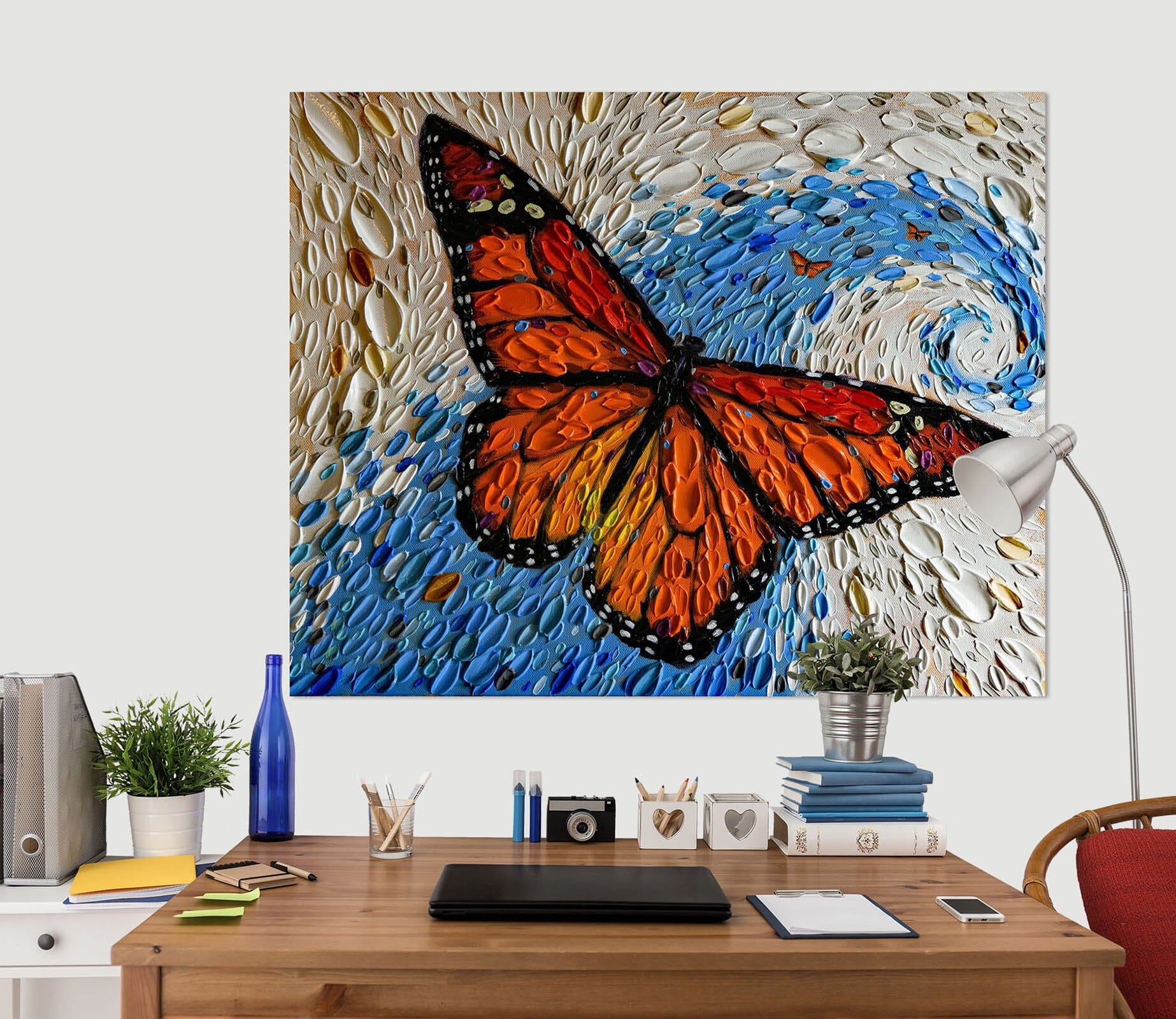 3D Painted Butterfly 029 Dena Tollefson Wall Sticker Wallpaper AJ Wallpaper 2 