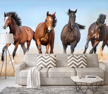 3D Running Horse 448 Wall Murals