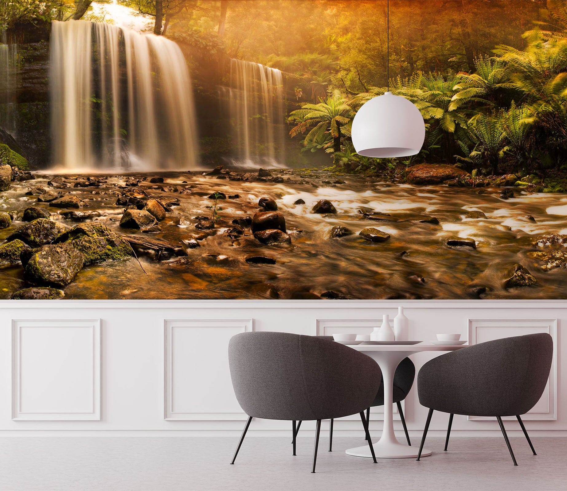 3D Forest Waterfall 2002 Wall Murals Wallpaper AJ Wallpaper 2 