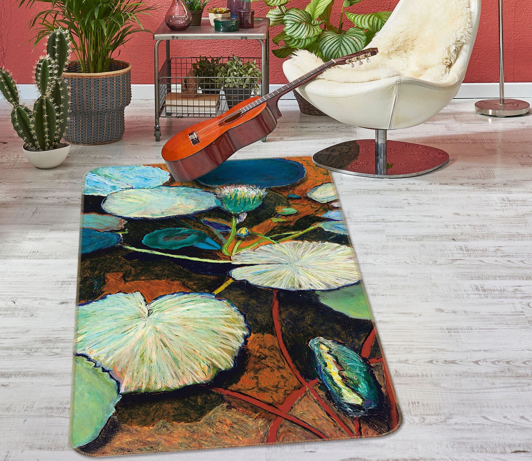 3D Frogs Hideaway 3033 Allan P. Friedlander Rug Non Slip Rug Mat Mat AJ Creativity Home 