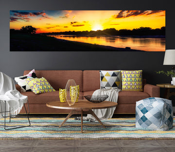 3D Sunset Lake 4023 Beth Sheridan Wall Sticker