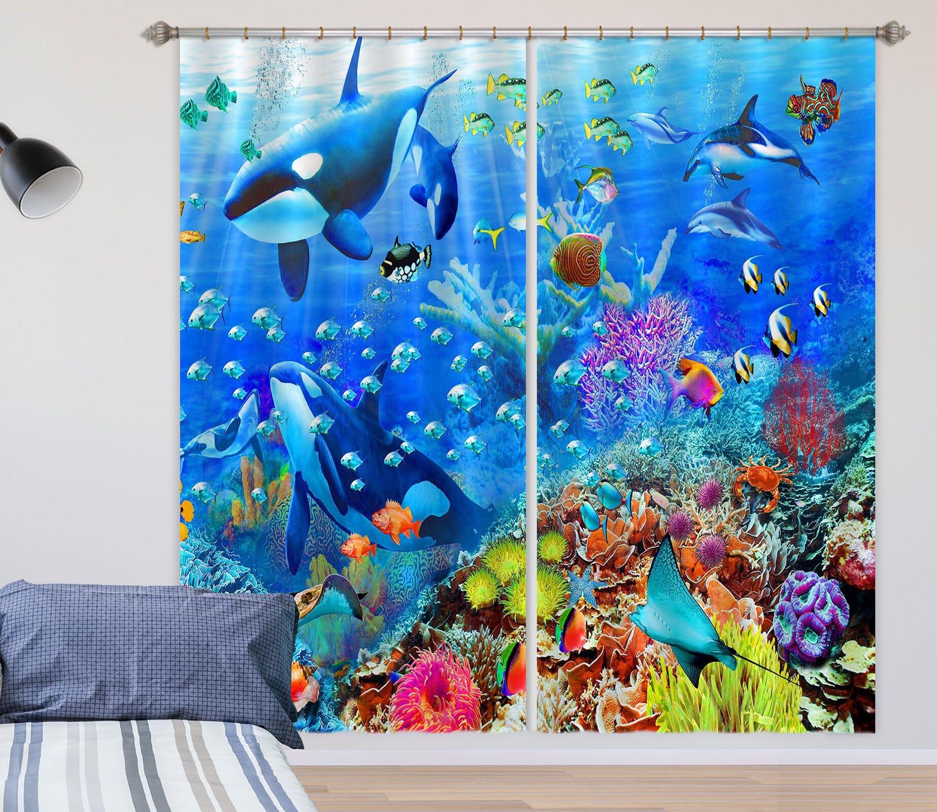 3D The Underwater World 051 Adrian Chesterman Curtain Curtains Drapes Curtains AJ Creativity Home 