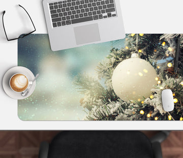 3D White Ball 51190 Christmas Desk Mat Xmas