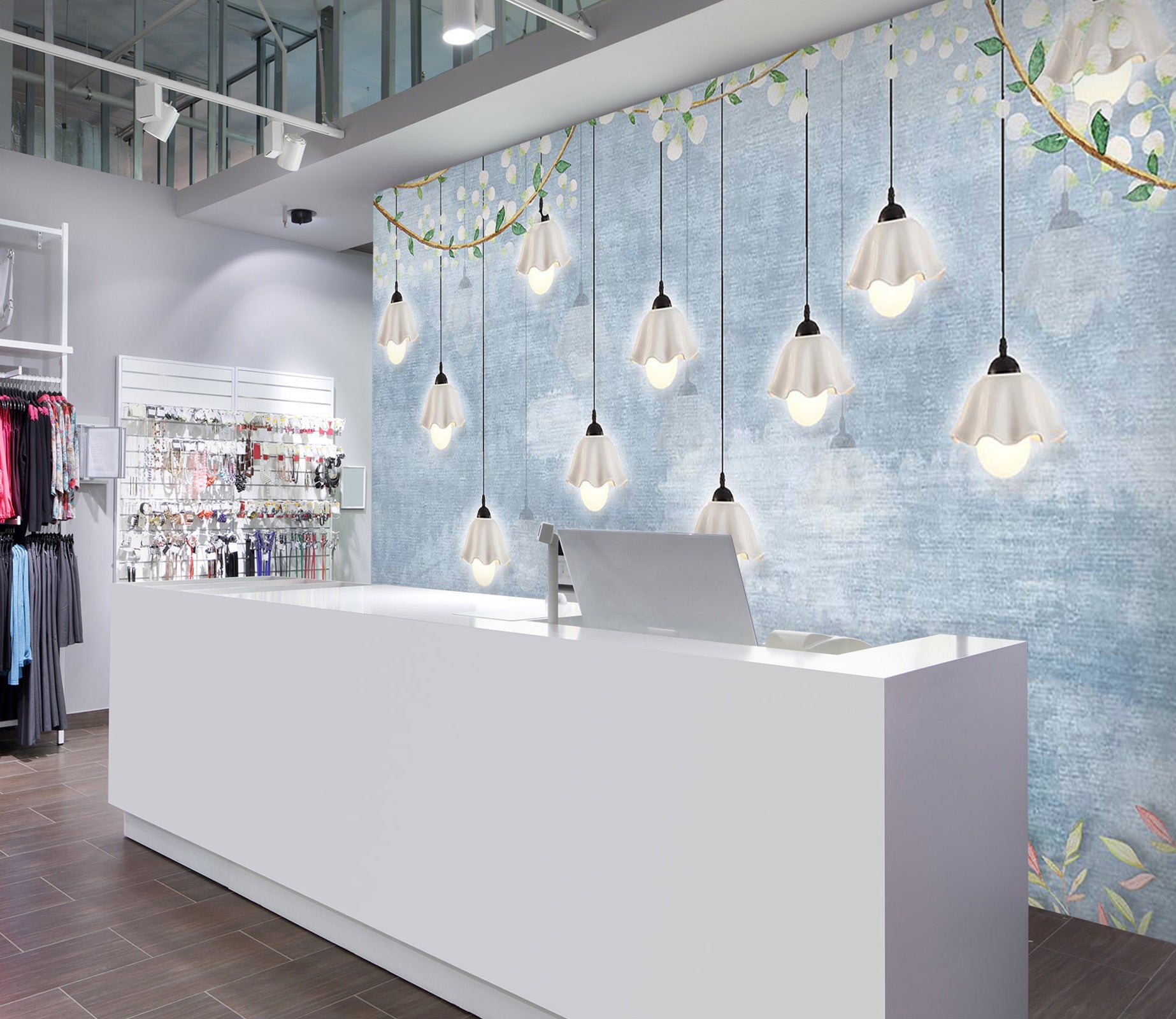 3D Flower Bulb 120 Wall Murals