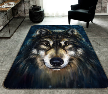 3D Wolf 34189 Non Slip Rug Mat