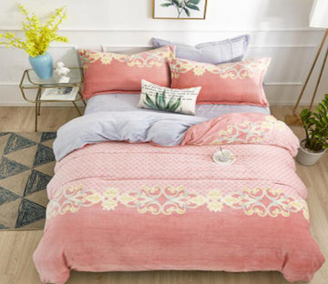 3D Pink Orange Totem 20177 Bed Pillowcases Quilt