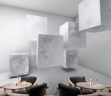 3D White Square WG162 Wall Murals Wallpaper AJ Wallpaper 2 