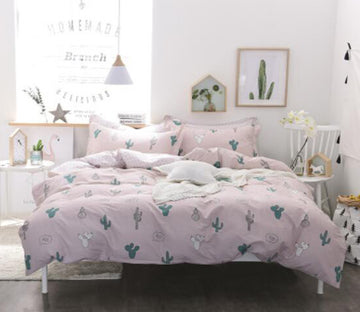 3D Cactus 30174 Bed Pillowcases Quilt