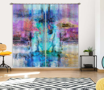 3D Blue Sea 224 Michael Tienhaara Curtain Curtains Drapes Curtains AJ Creativity Home 