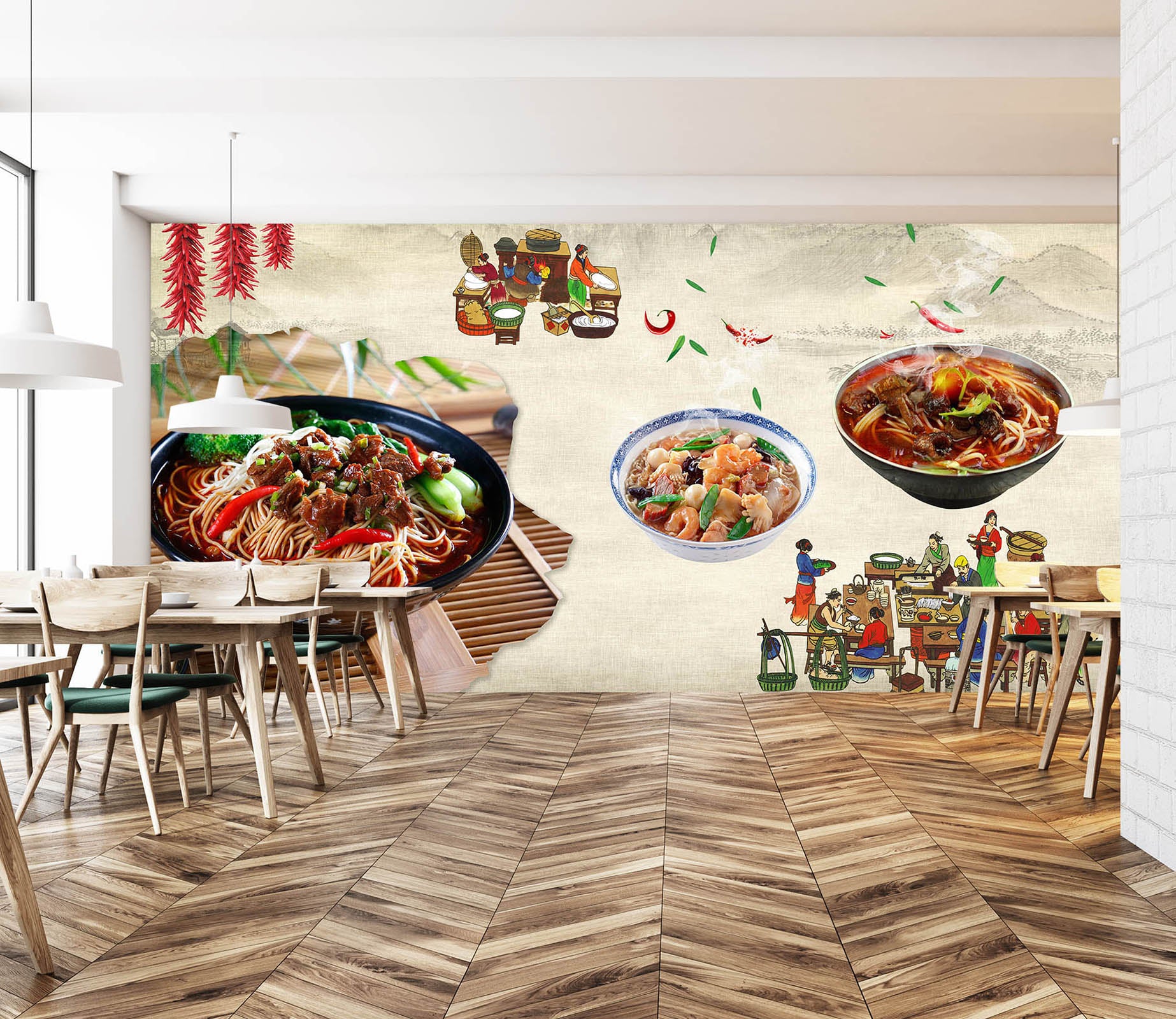 3D Good Food 3008 Wall Murals