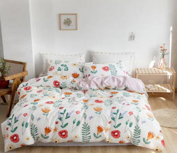 3D Flowers 30113 Bed Pillowcases Quilt