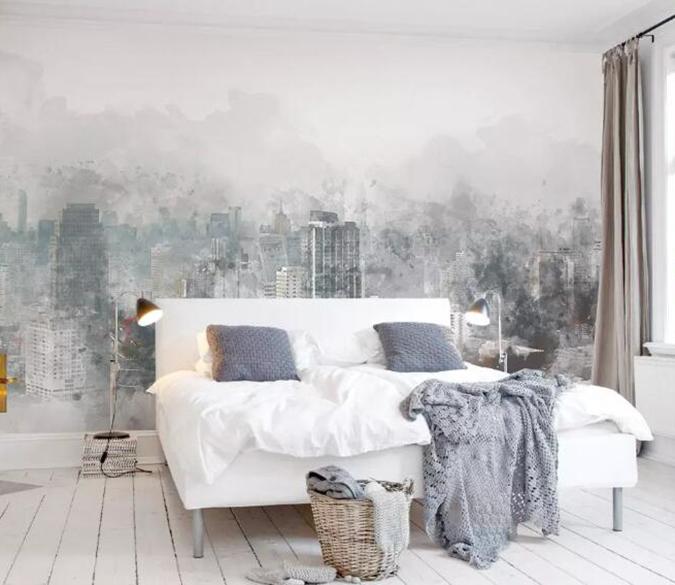 3D Misty Valley 1458 Wall Murals Wallpaper AJ Wallpaper 2 