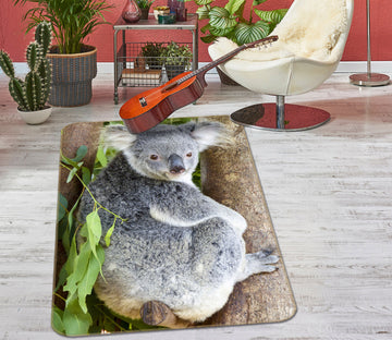 3D Koala Tree 183 Animal Non Slip Rug Mat