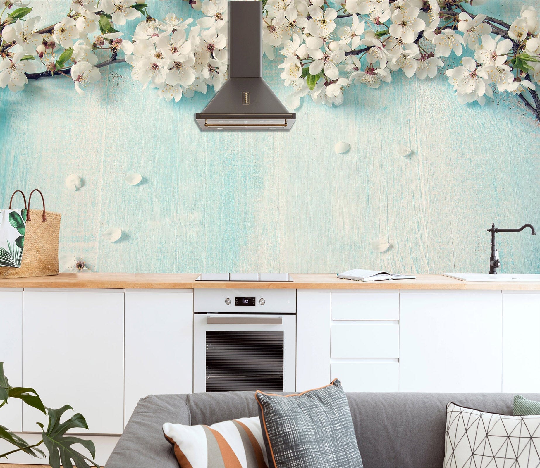 3D Wooden Board Flowers 1421 Wall Murals Wallpaper AJ Wallpaper 2 