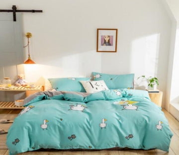 3D Goose 18064 Bed Pillowcases Quilt