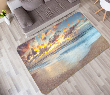 3D Seaside Beach 83255 Assaf Frank Rug Non Slip Rug Mat