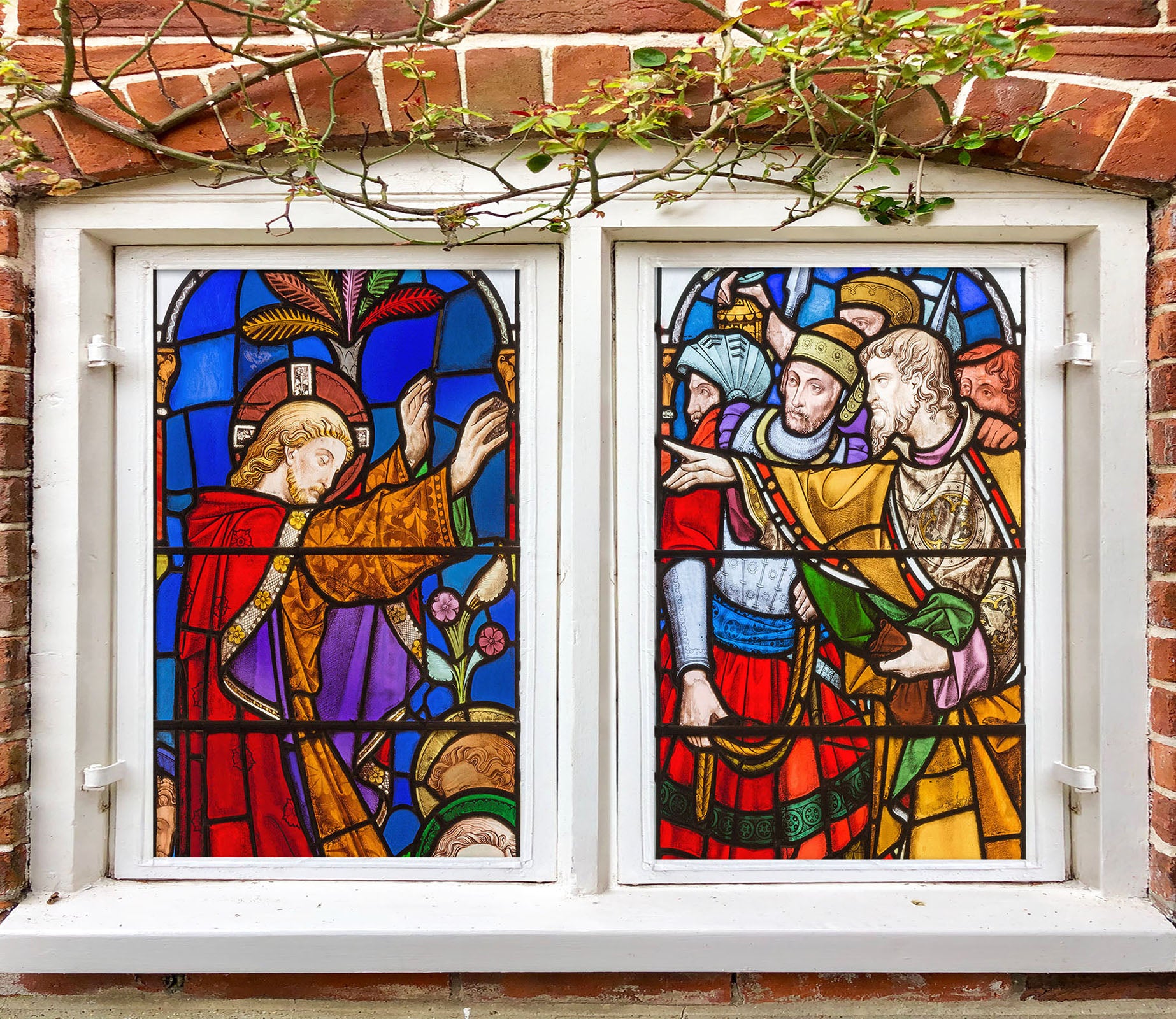 3D Messenger Believers 063 Window Film Print Sticker Cling Stained Glass UV Block