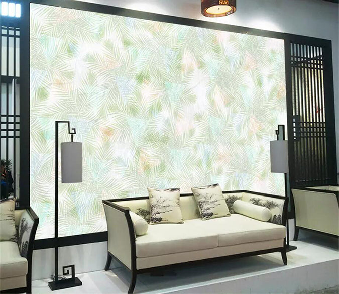 3D Green Lines 1318 Wall Murals Wallpaper AJ Wallpaper 2 