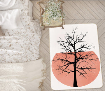 3D Pink Moon Tree 1056 Boris Draschoff Rug Non Slip Rug Mat Mat AJ Creativity Home 