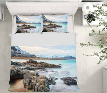 3D Stone 16073 Bed Pillowcases Quilt