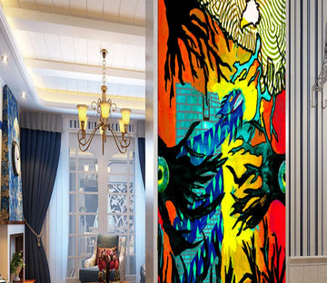 3D Color Graffiti 545 Wall Murals Wallpaper AJ Wallpaper 2 