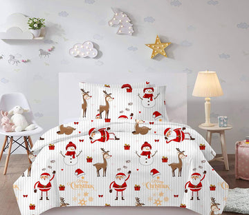 3D Santa Claus 45232 Christmas Quilt Duvet Cover Xmas Bed Pillowcases