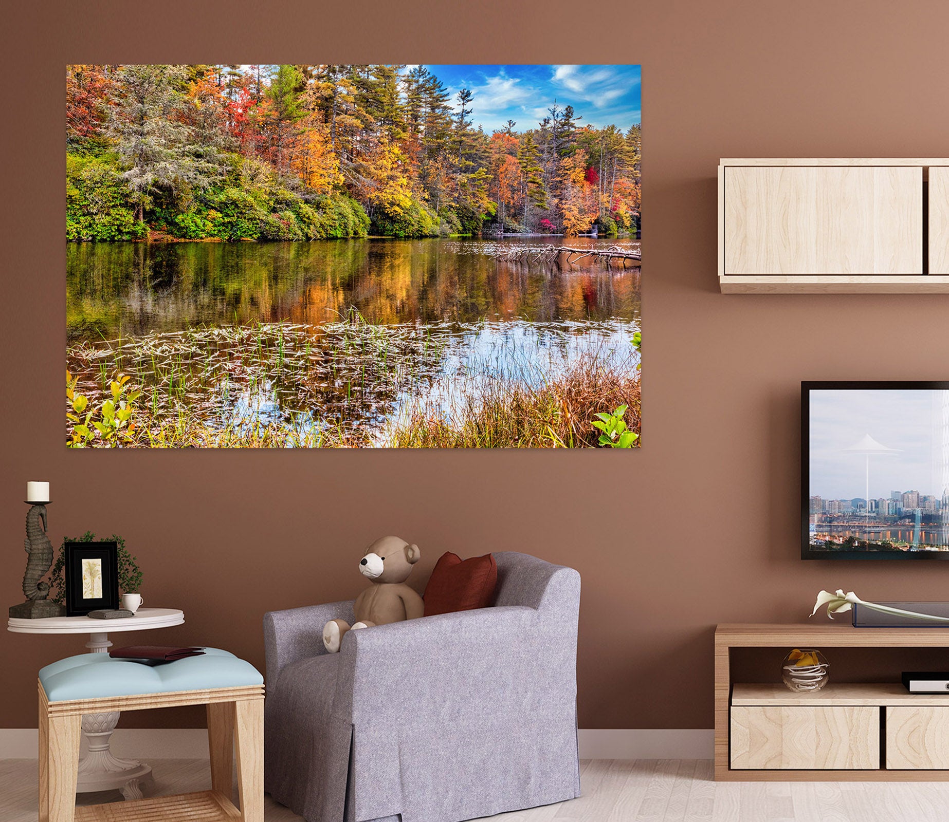 3D Forest River 4048 Beth Sheridan Wall Sticker