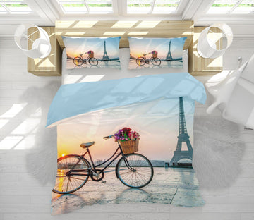 3D Eiffel Tower 2004 Assaf Frank Bedding Bed Pillowcases Quilt Quiet Covers AJ Creativity Home 